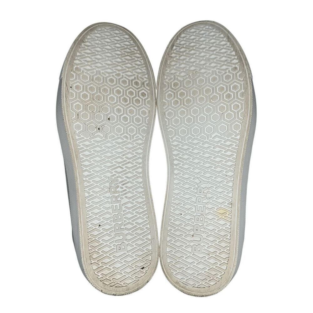 Burberry Low Top Nova Check Selma Lace Up Sneakers EU 37 Optic White Cool Mint - Picture 11 of 11